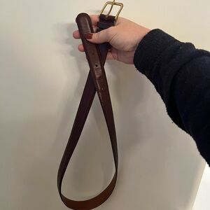Vintage coach brown leather belt size 36. Some wear around holes.
